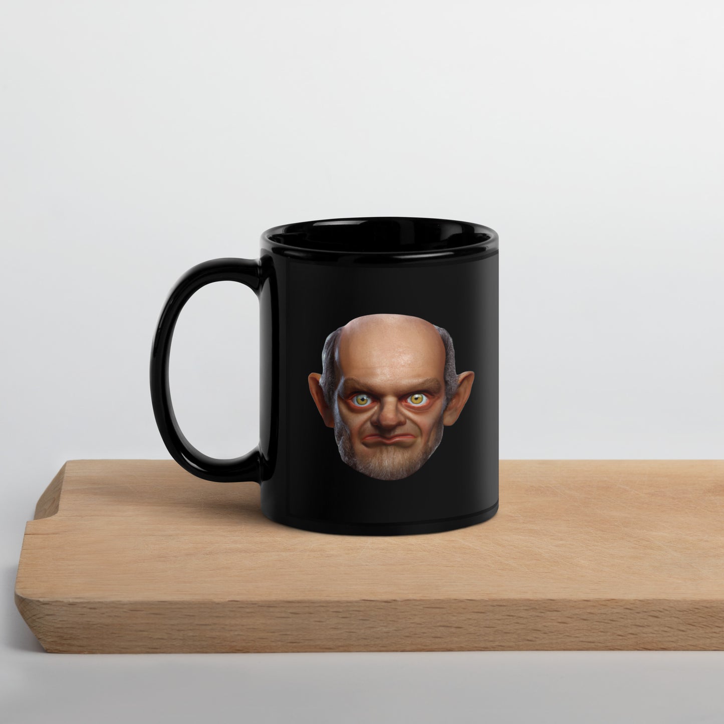 GRELF Happy and Mad Black Mug