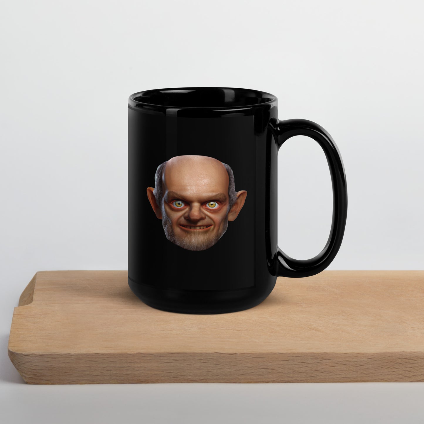 GRELF Happy and Mad Black Mug